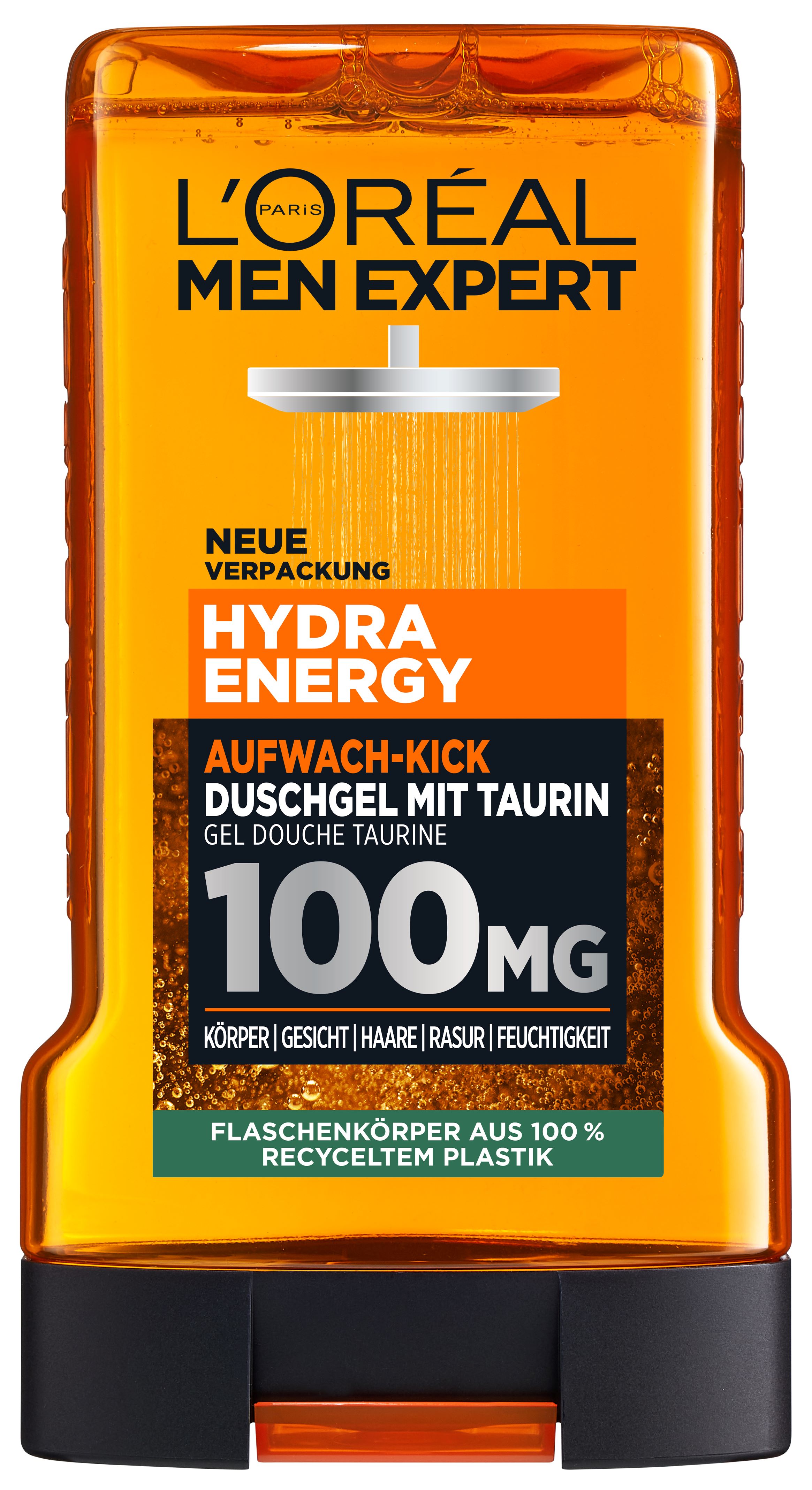 L'OREAL PARIS MAQUILLAGE Hydra Energy Taurinduschgel Waschgel Gel Aufwach-Kick 250 ml