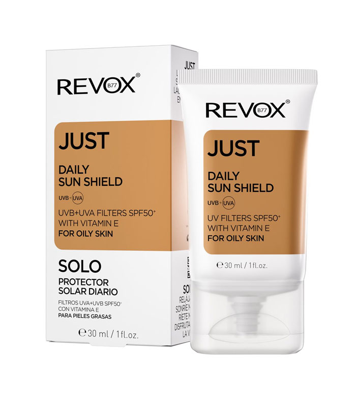Revox - *Just* - Protetor solar diário SPF50+ com vitamina E para pele oleosa