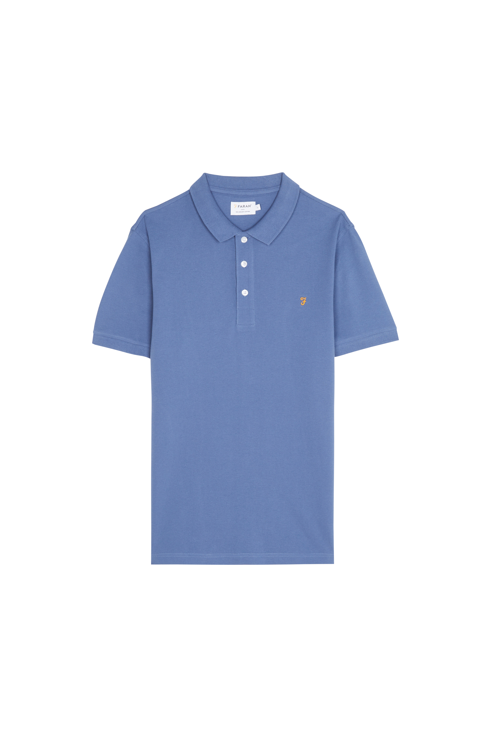 FARAH Polo BLANES SS 447 Bleu