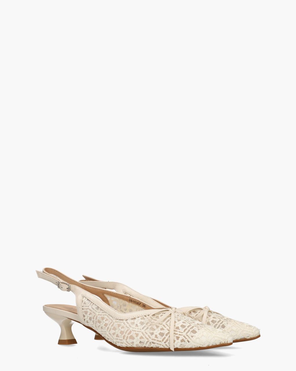 Di Lauro Dana Roomwit Dames Slingbackpumps