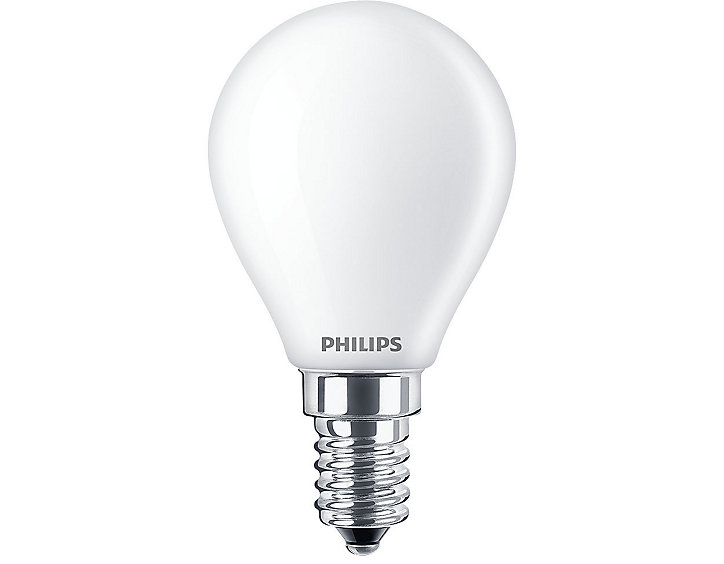 Ampoule LED E14 (SES) standard dépolie 470lm 4.3W = 40W IP20 blanc chaud Philips