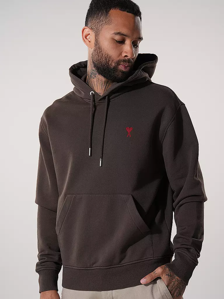 AMI PARIS Kapuzenpullover - Hoodie braun