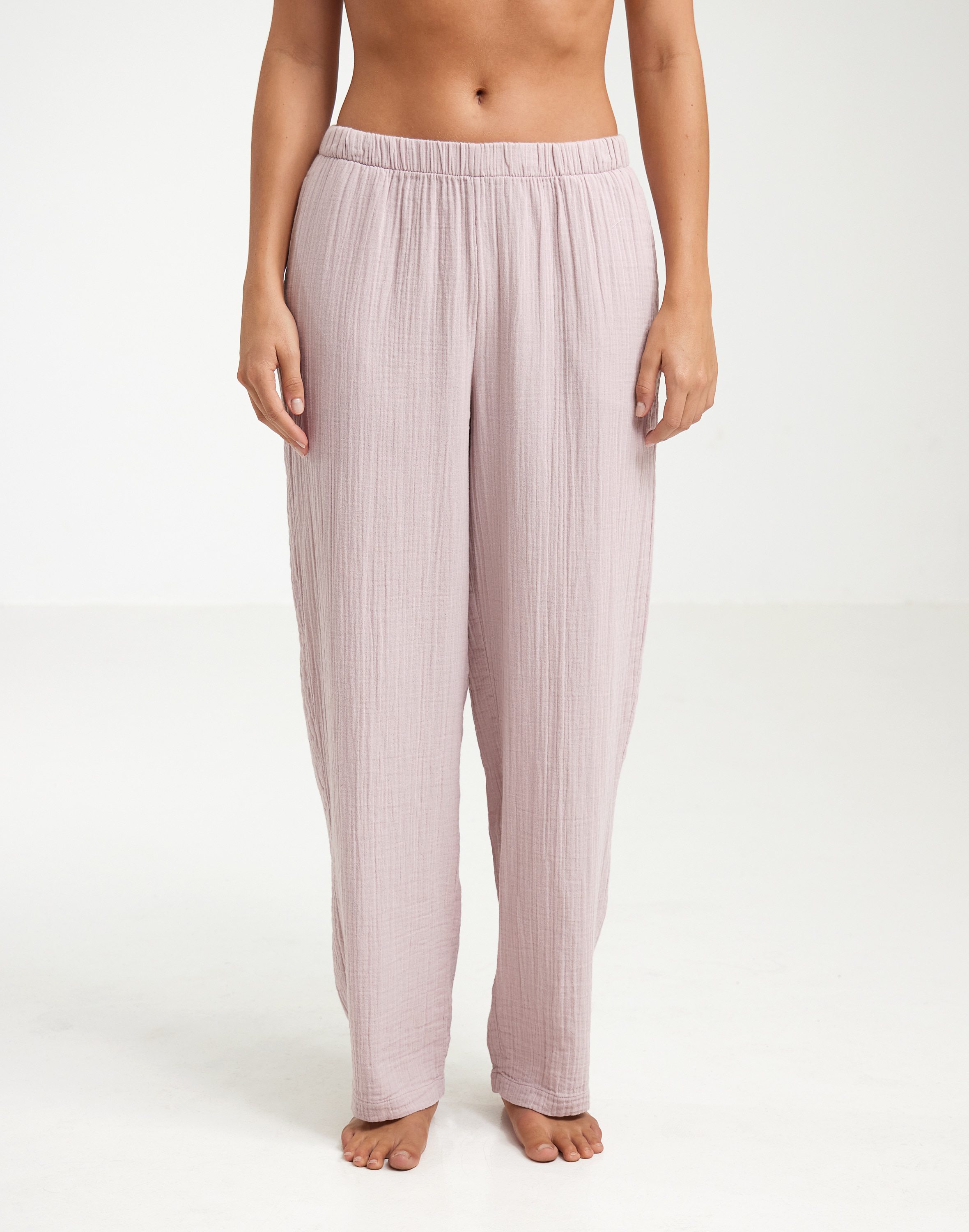 Broek van mousseline-katoen voor dames