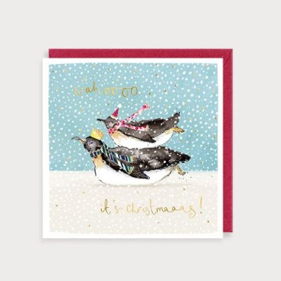 To My Lovely Wife Penguins Card