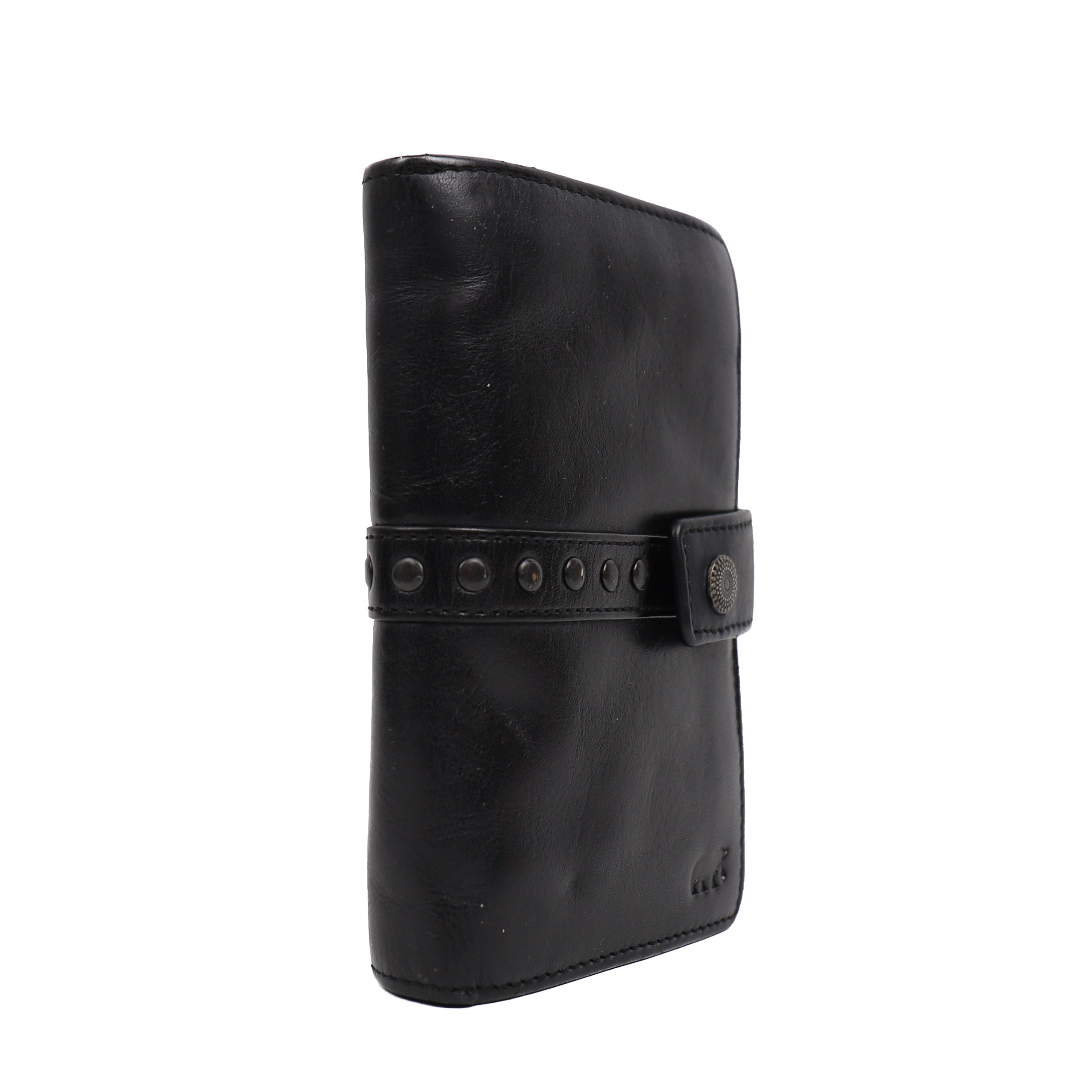 Portemonnee 'Sanne' zwart studs Zwart