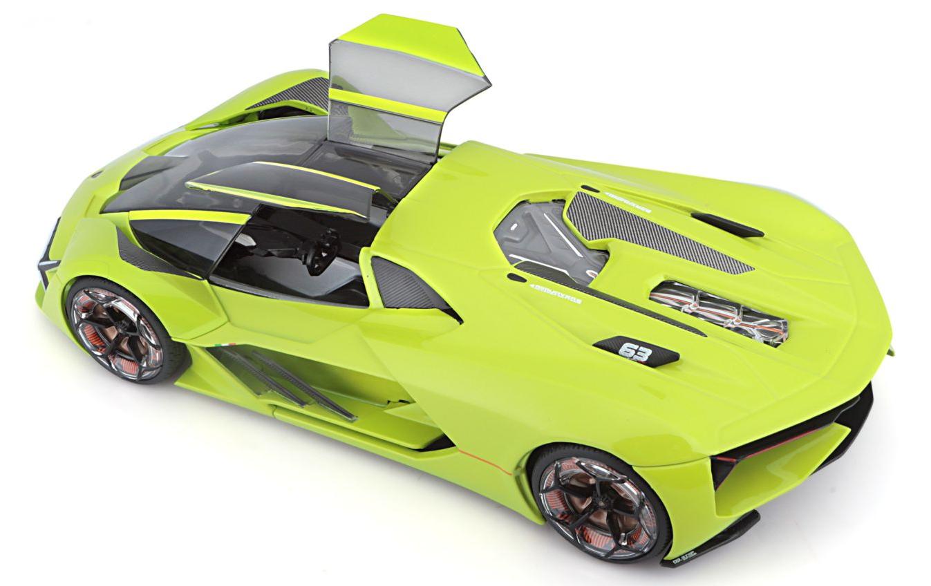 Lamborghini Terzo Milennio Grün 1:24Sammlermodell im Massstab 1:24