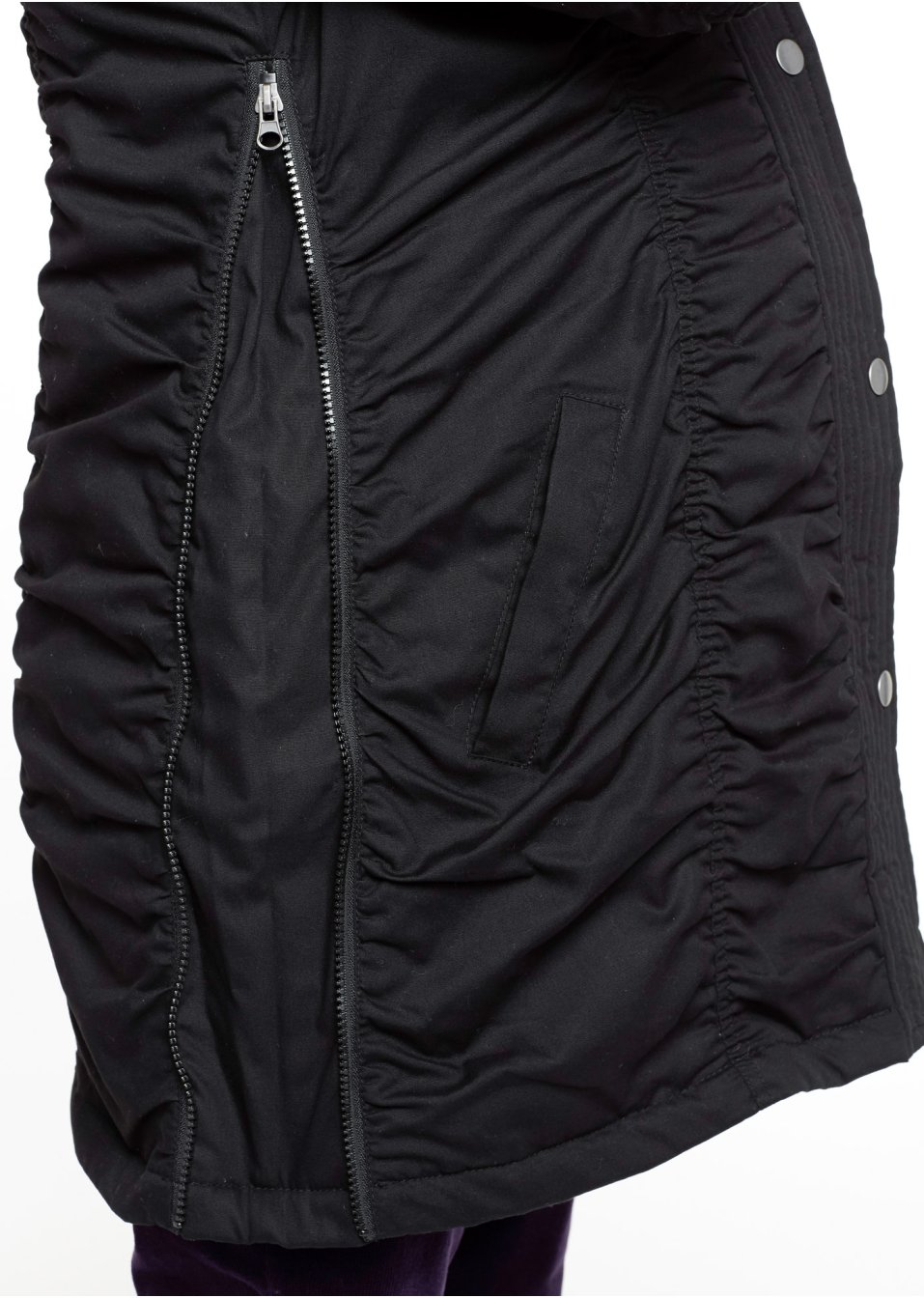 Veste de grossesse avec capuche, ajustable