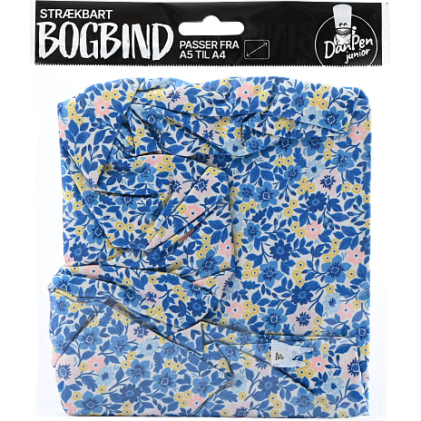 Nimo bogbind - blå blomster
