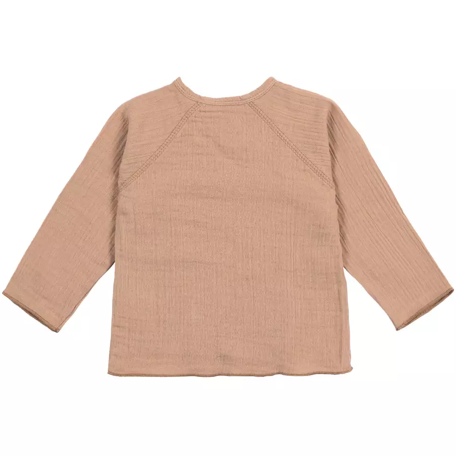 LÄSSIG Musselin Wickelshirt mapel