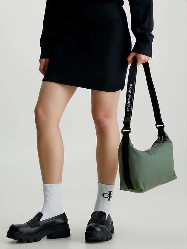 Bolsa de ombro em sarja