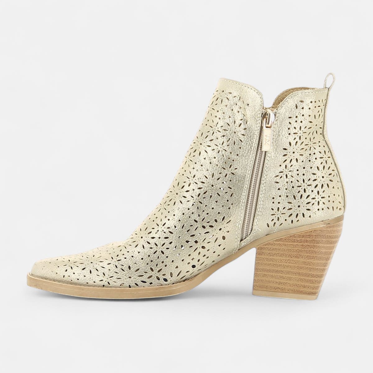 Bottines à talon Femme or