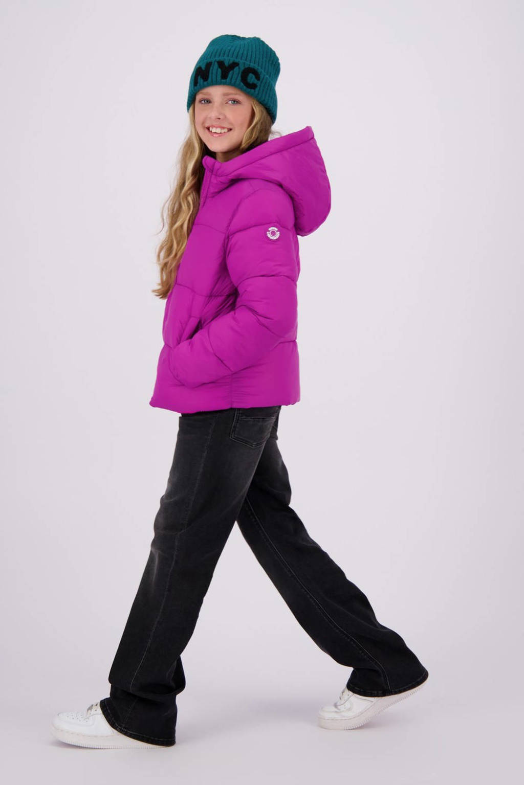 Vingino gewatteerde winterjas Tanna fel fuchsia