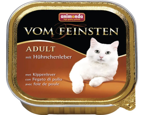 Animonda vom Feinsten Adult nat kattenvoer met kippenlever 100g