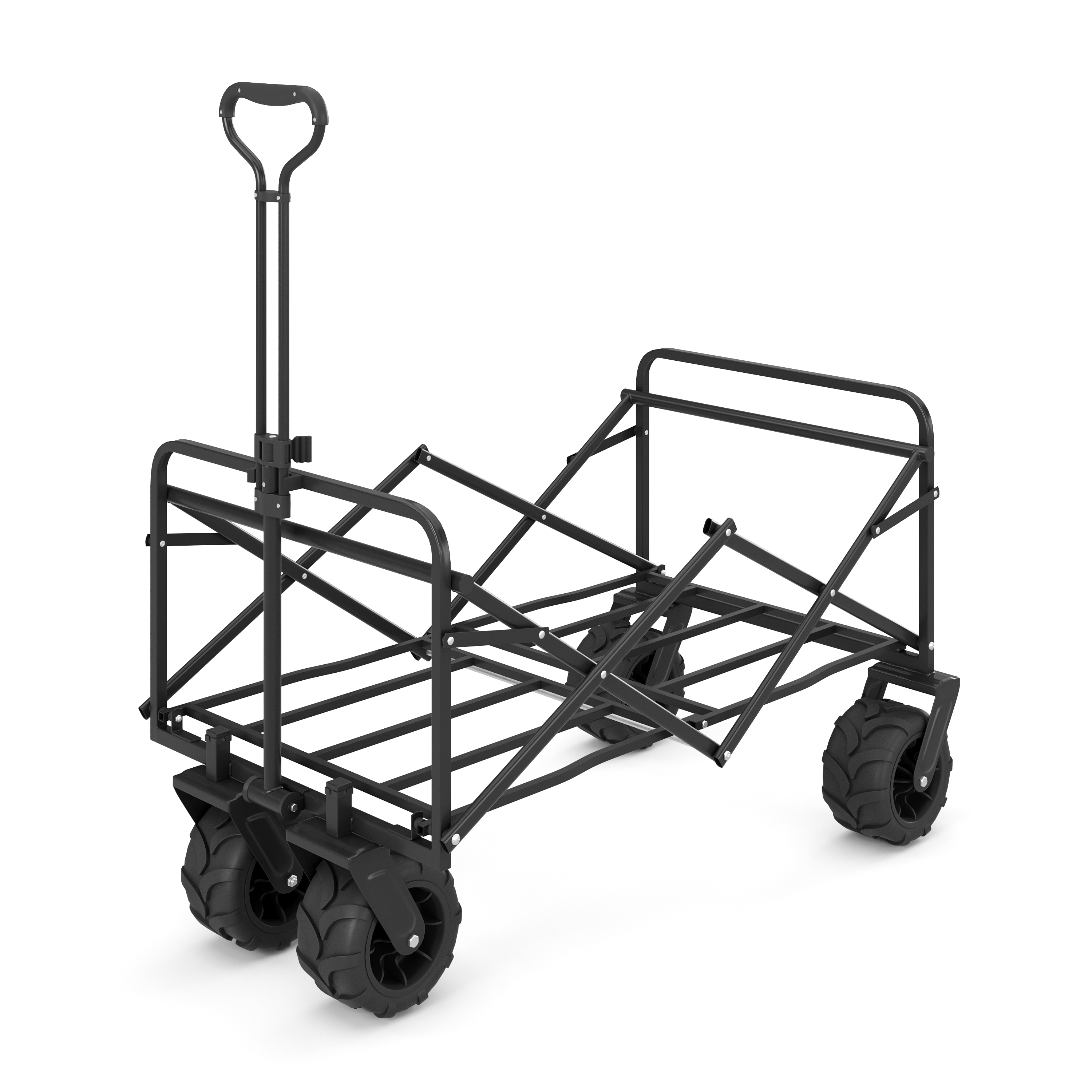 Bollerwagen faltbar BENNY schwarz