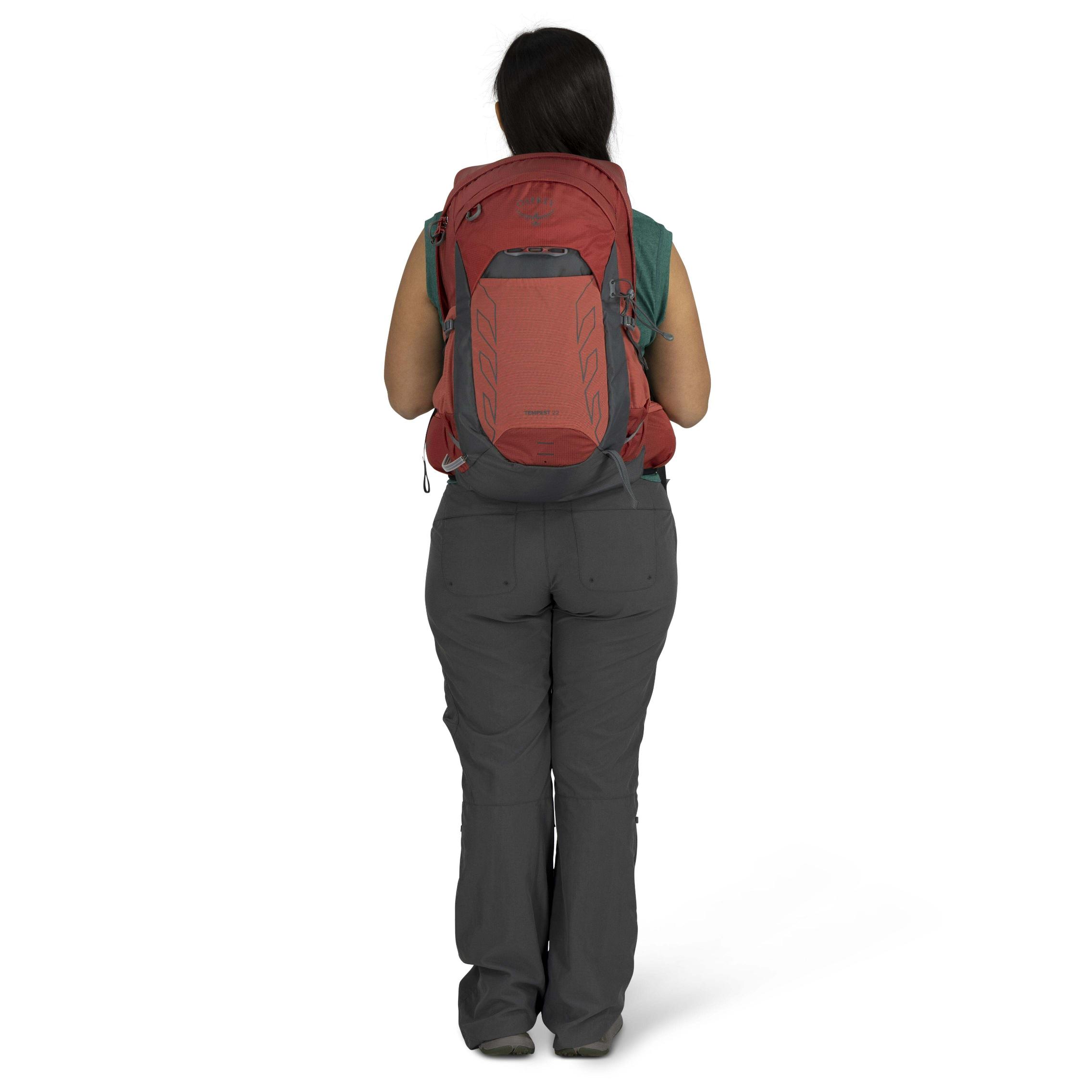 Osprey Tempest 22 Red pampas Coal Grey