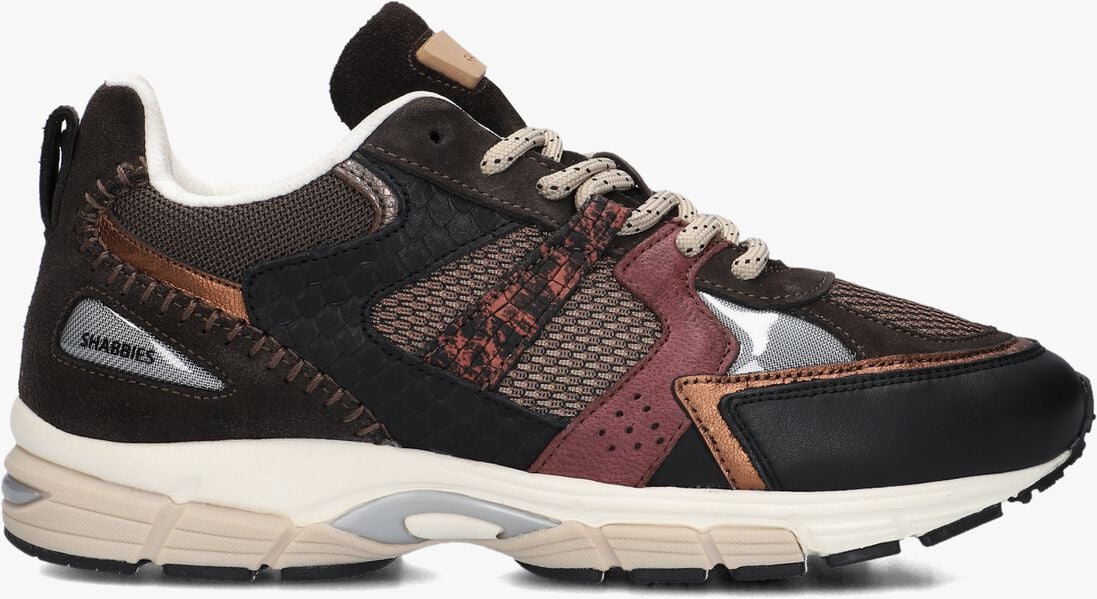 zwarte shabbies lage sneakers abbey run