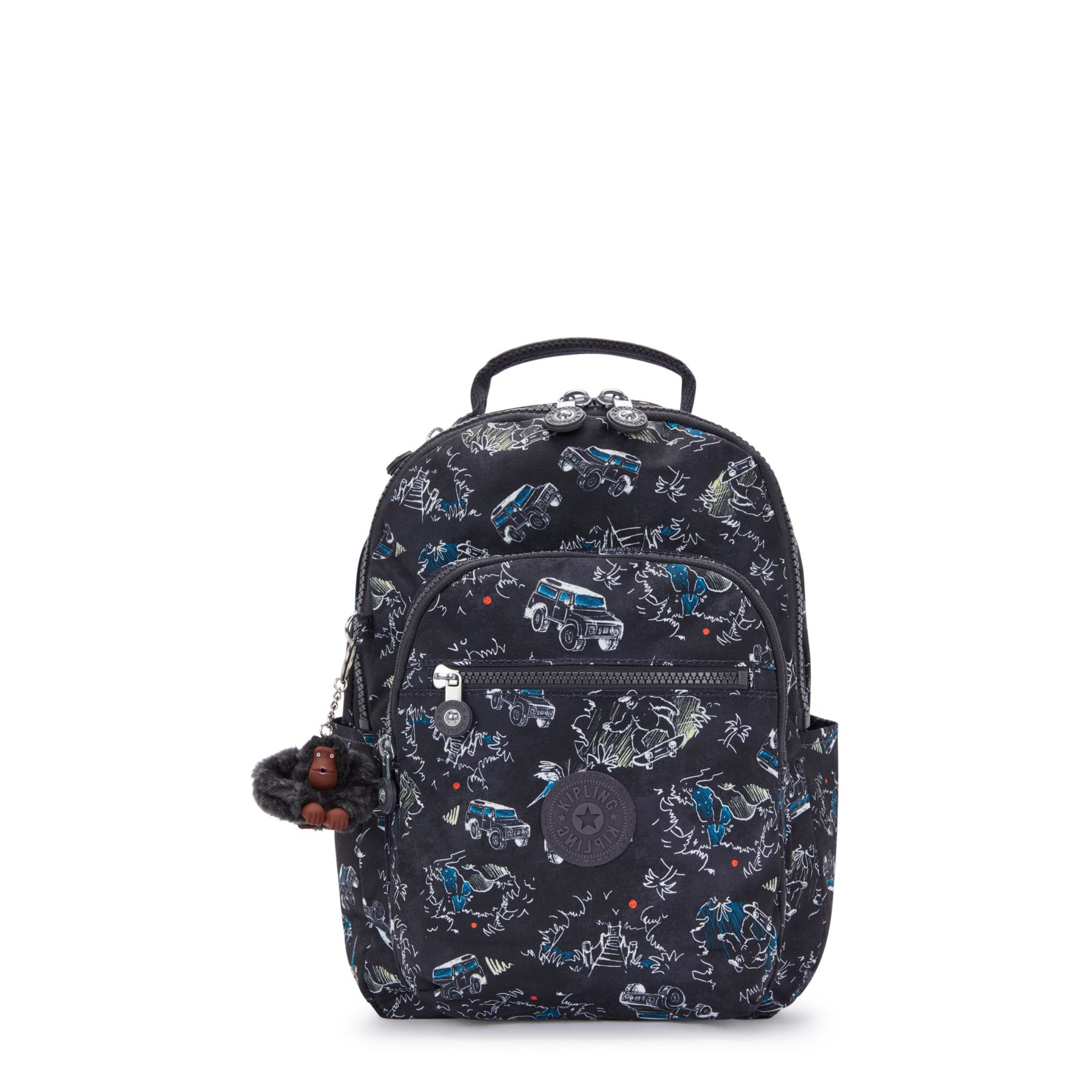 SEOUL S Petit Sac à Dos avec Compartiment pour Tablette - Jungle Fun Race