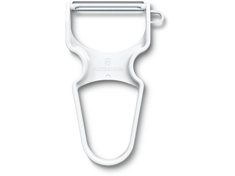 Victorinox Sparschäler Rapid mit gerader Klinge, Weiss Sparschäler mit Klinge aus rostfreiem Stahl