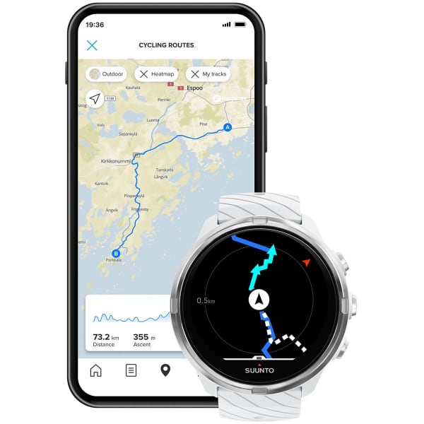 SFS195_Cardio et GPS SUUNTO 9 WHITE