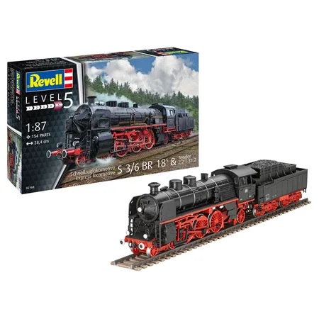 Revell Schnellzuglokomotive S3/6 BR18 mit Tender