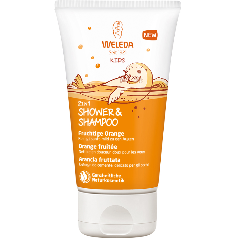 Weleda KIDS 2in1 Shower & Shampoo fruchtige Orange Tb 150 ml