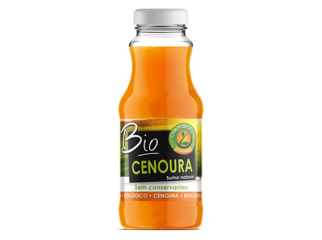 SUMO CEM PORCENTO DE CENOURA NATURAL BIOLÓGICO 200ML