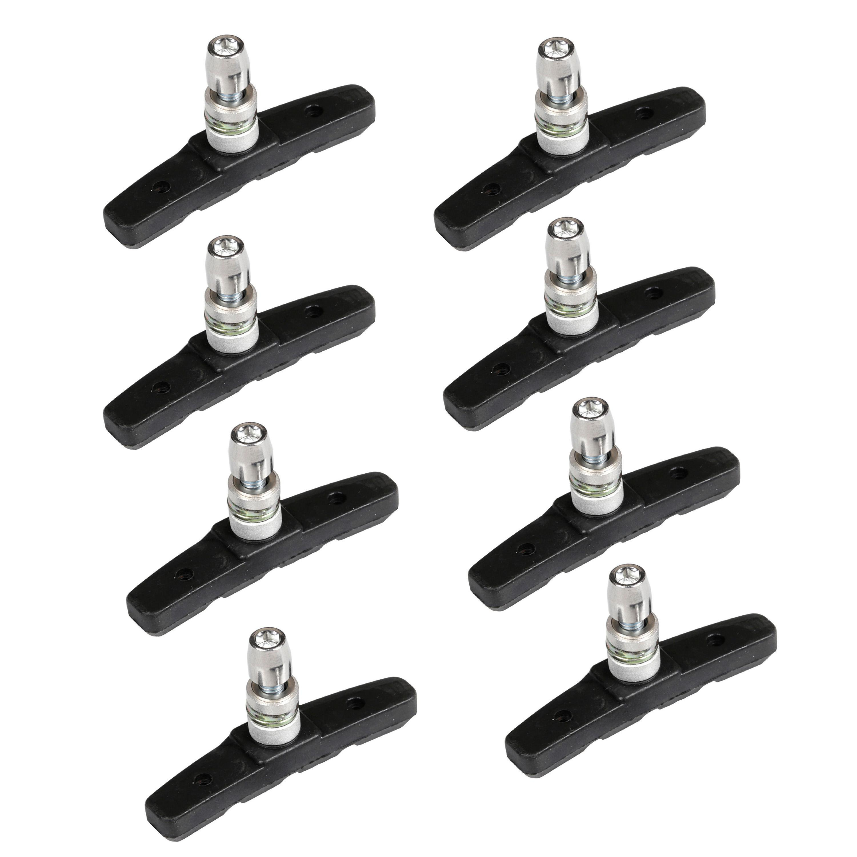 (8er Set) Fahrrad Felgenbremse V-Brake Bremsbelag - Schwarz