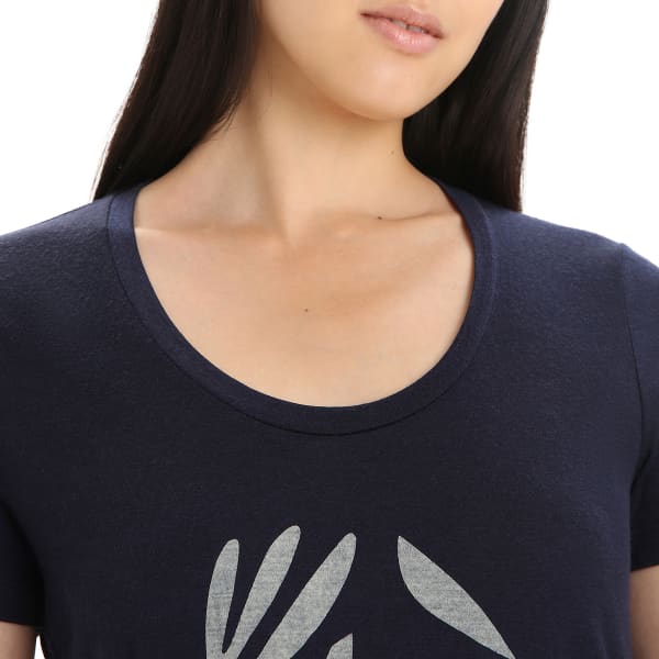 T-shirt randonnée ICEBREAKER W TECH LITE II SS SCOOP TEE IB NATURE MIDNIGHT NAVY