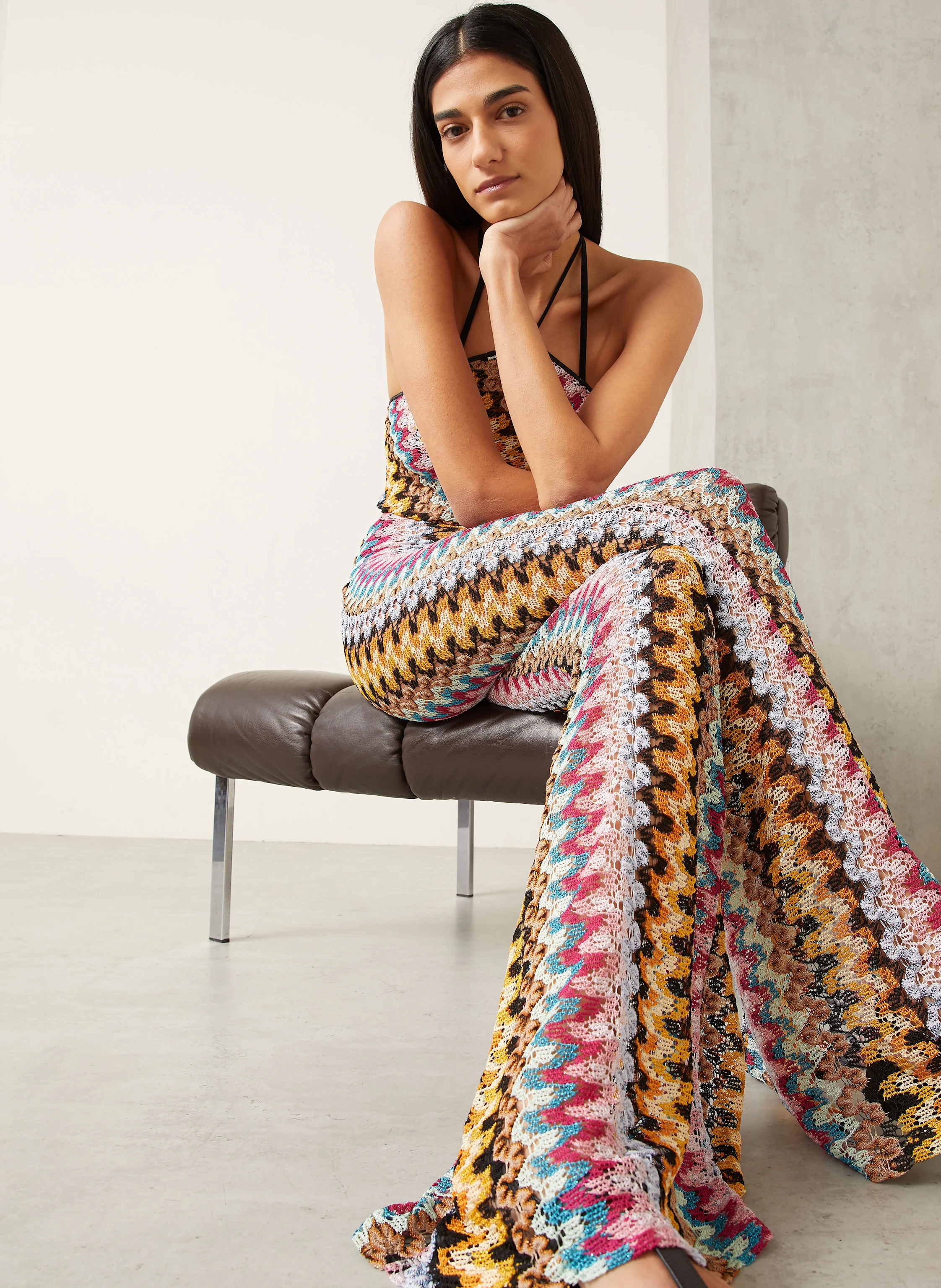 MISSONI Häkelhose mit Glitzergarn