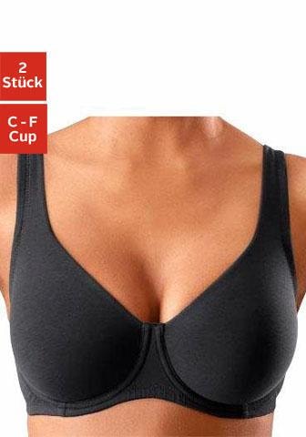 petite fleur Minimizer-BH, 2 Stücker Packung, mit Bügel aus Baumwolle