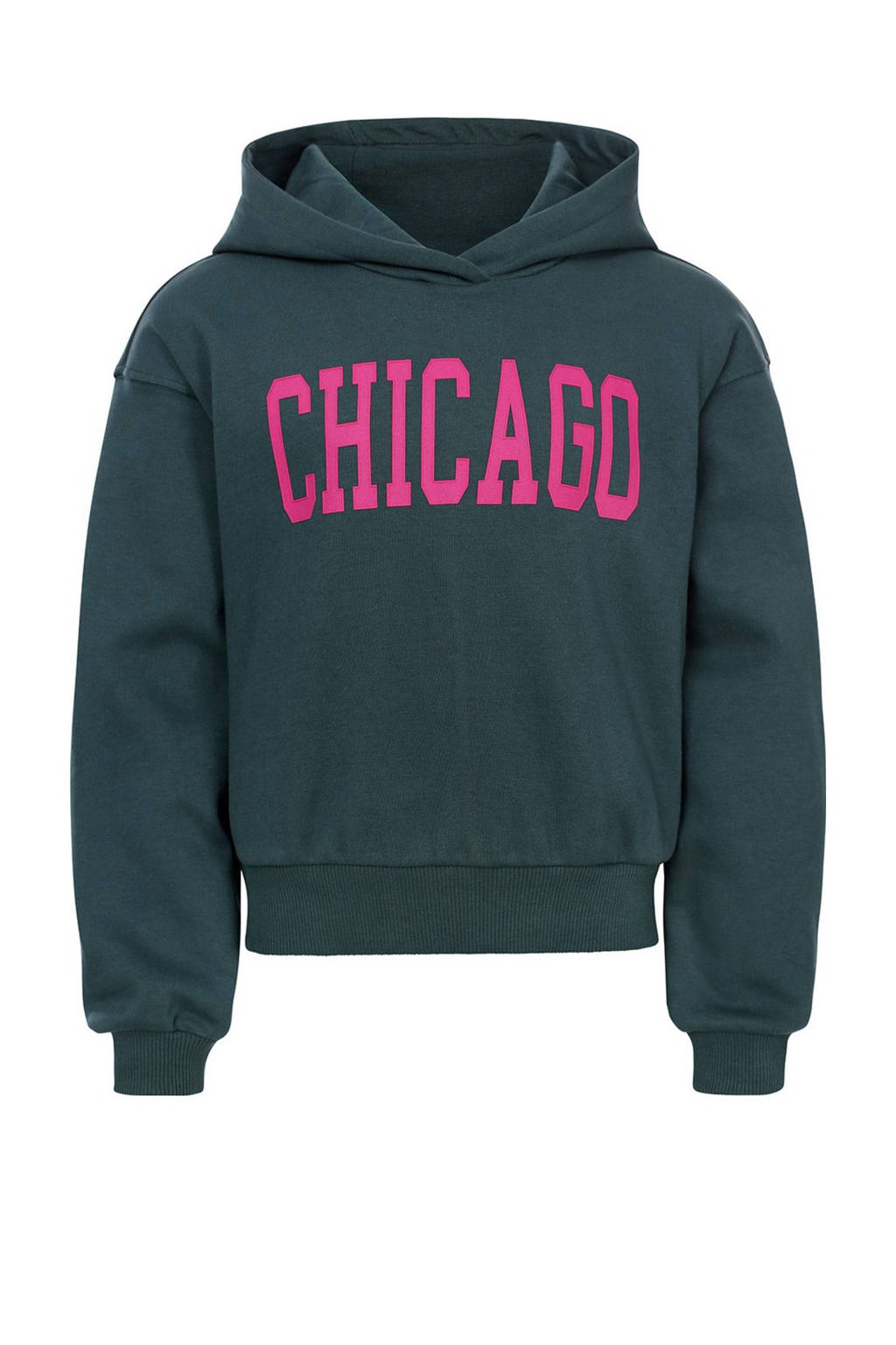 LOOXS hoodie met tekst petrol