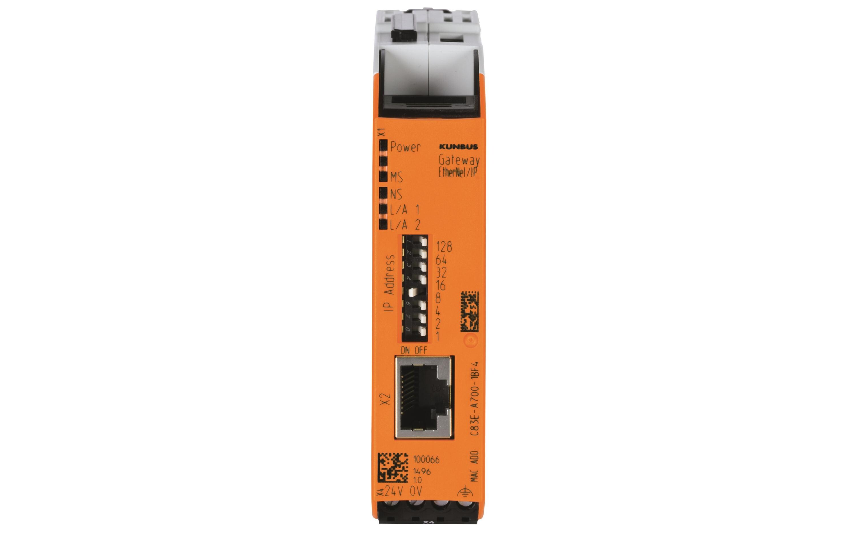 Modulare Gateway Ethernet/IP Erweiterung<br>Erweiterungsmodul zur Ethernet/IP Anbindung