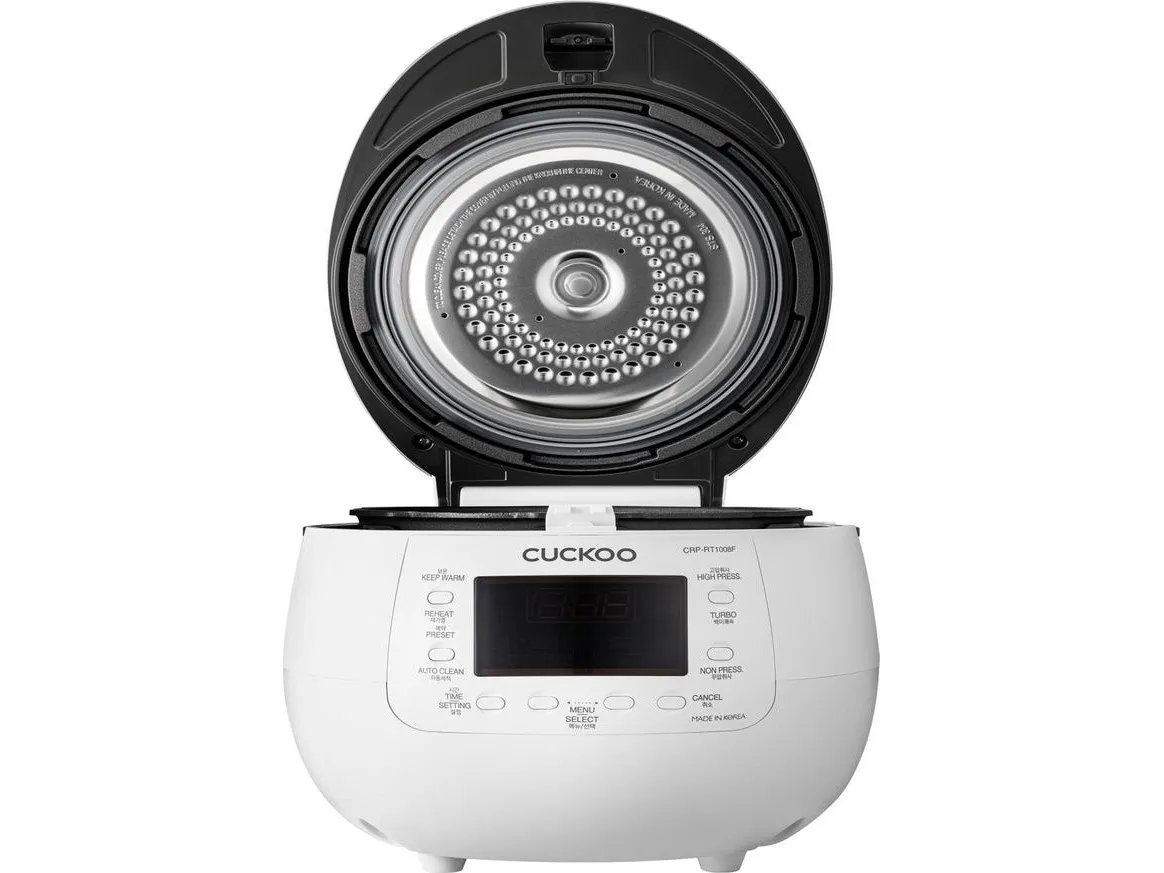 Cuckoo CRP-RT1008F, Hvid, 1,8 L, Aluminium, LED, Knapper, 1,2 m