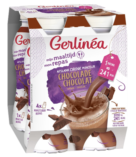 Gerlinea Drinkmaaltijd Chocolade 4-Pack 4 x 236 ML