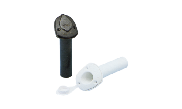 Porte-canne encastrable en plastique Allpa (avec tube étanche)