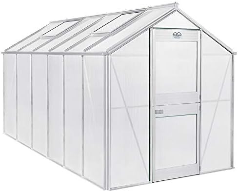 Beckmann Gewächshaus Modell U8 200 x 381 cm Alu Natur