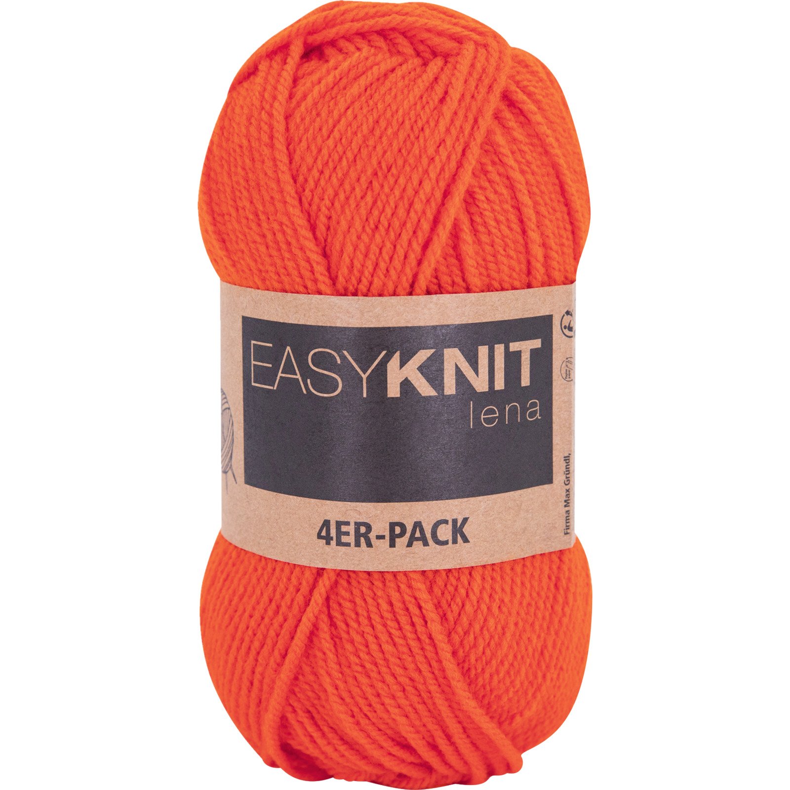 Acrlygarn Lena 4er-Set, 4 x 50 g / Knäuel orange