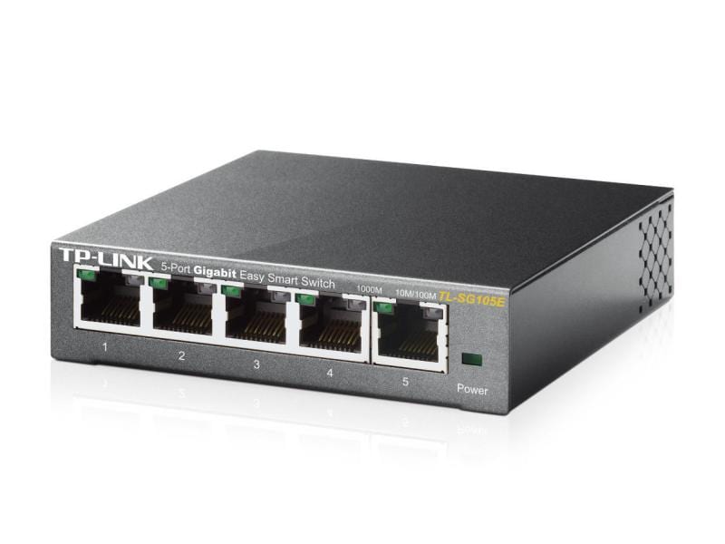 TP-Link Switch Omada Easy Smart 5 x 1G Ports TL-SG105E 5 Po 5-Port-Gigabit-Easy-Smart-Switch mit 4 PoE -Ports