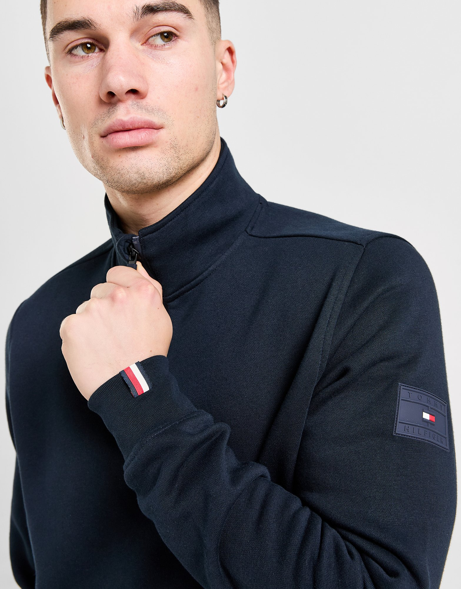 Tommy Hilfiger Haut Zippé Badge Homme