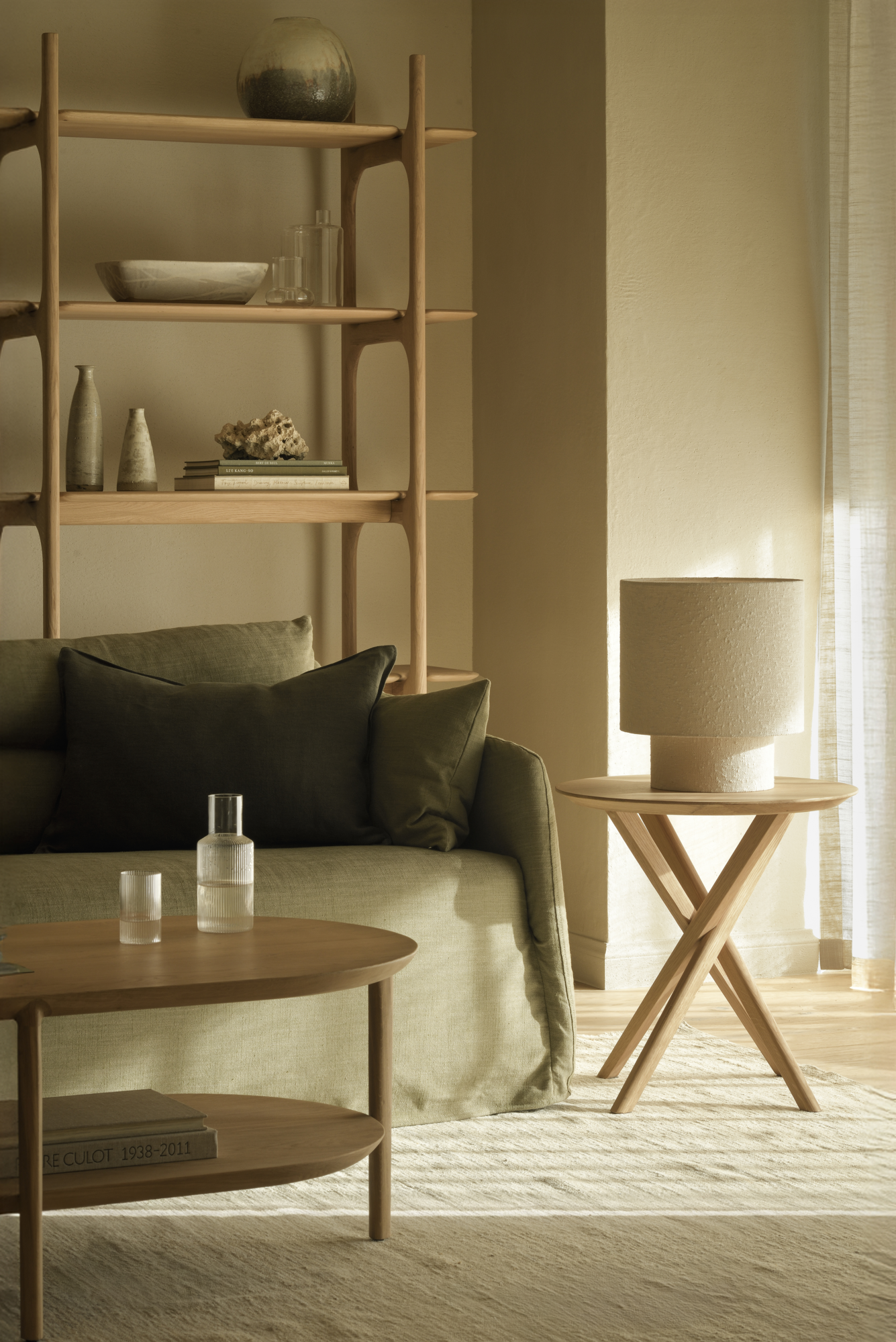 3-zitsbank Weave groen 244 cm