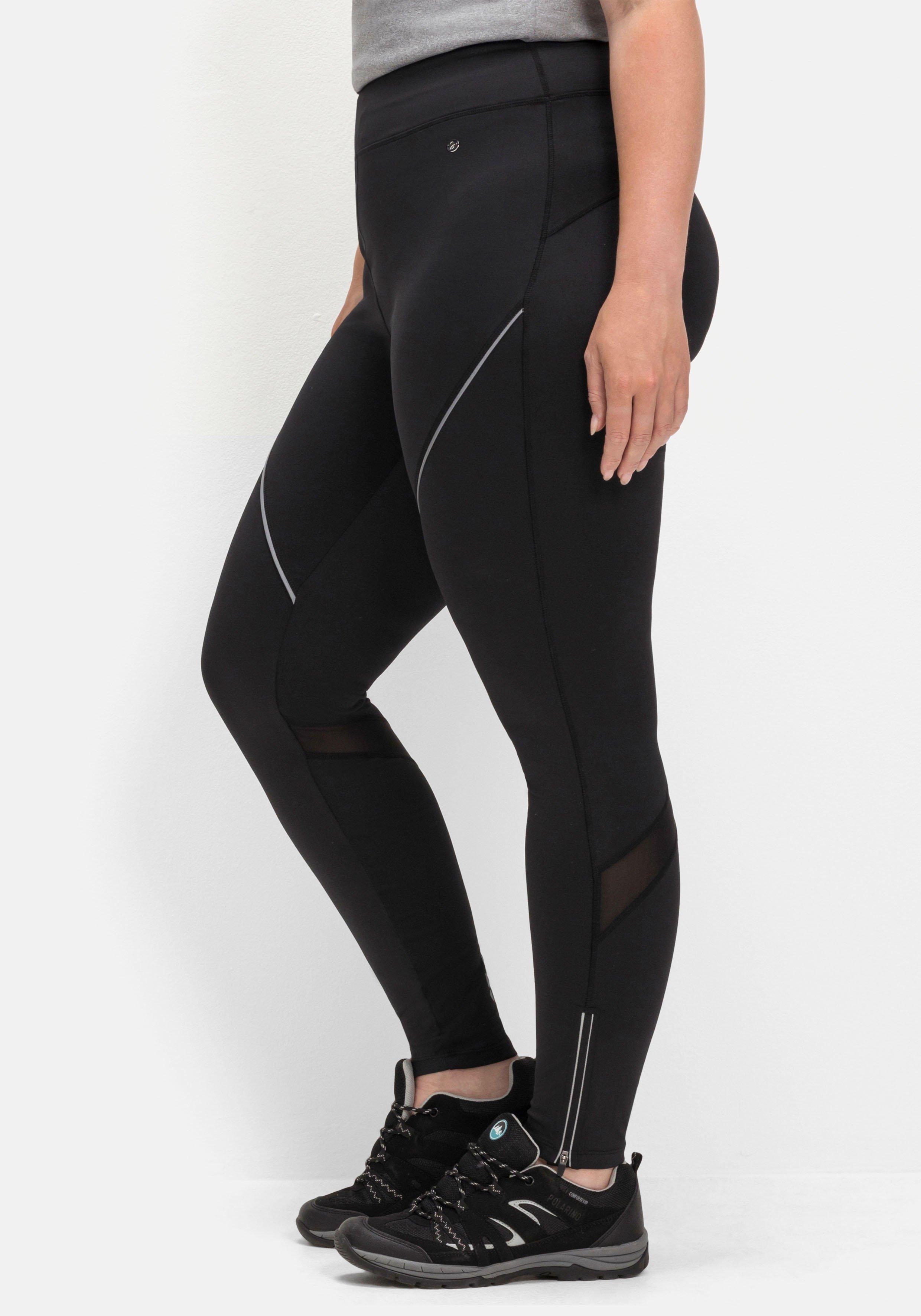 Fahrradleggings mit Reißverschluss am Saum