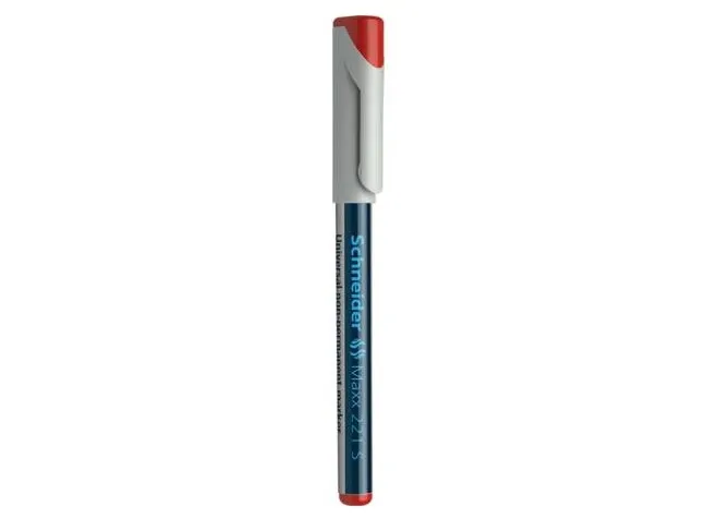 Schneider Schreibgeräte Maxx 221 S, Rød, Projektilspids, Rund, 0,4 mm, Fin