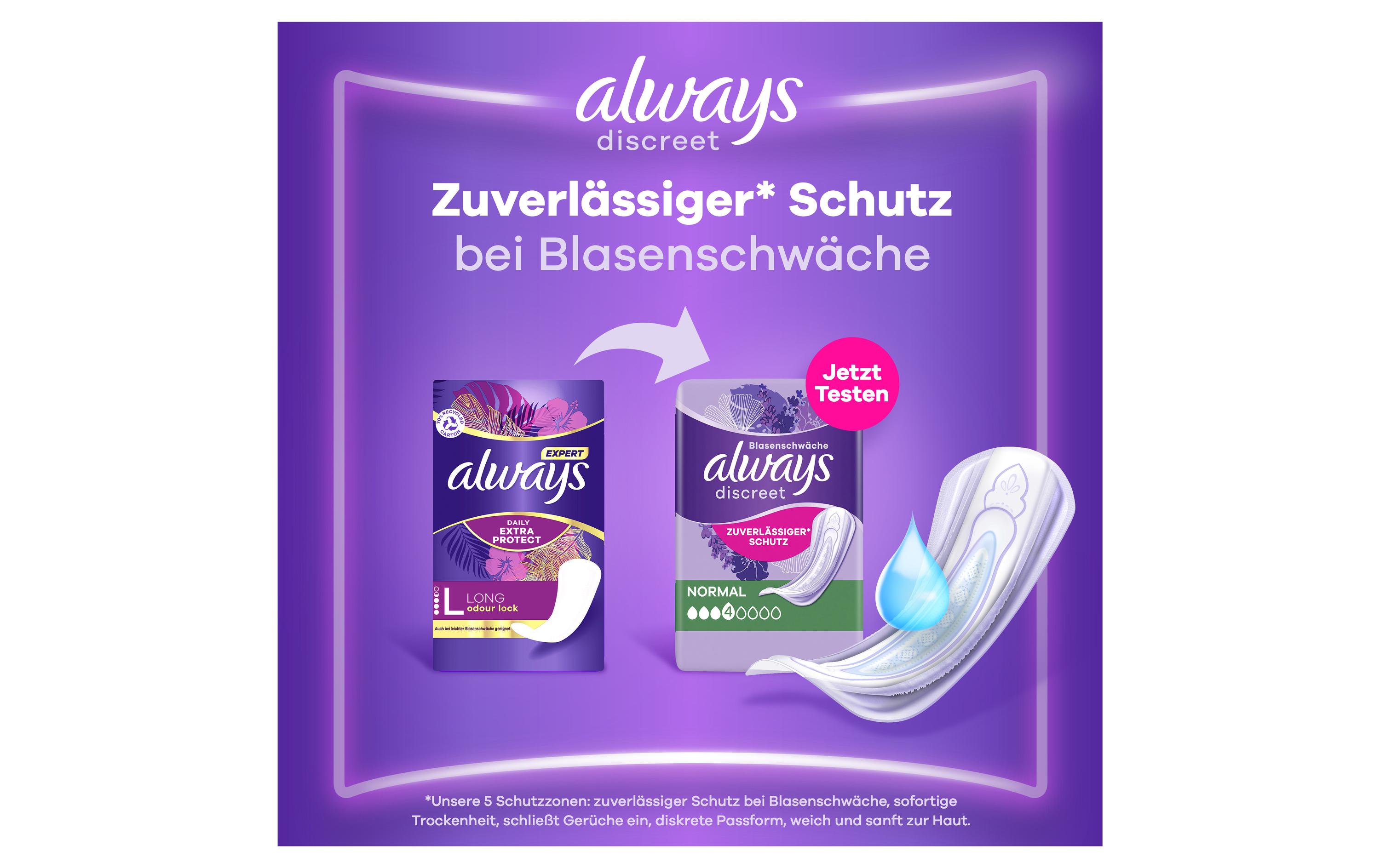 Slipeinlage Expert Daily Protect Normal 64 StückHochwertige Einlagen mit saugfähigem Kern