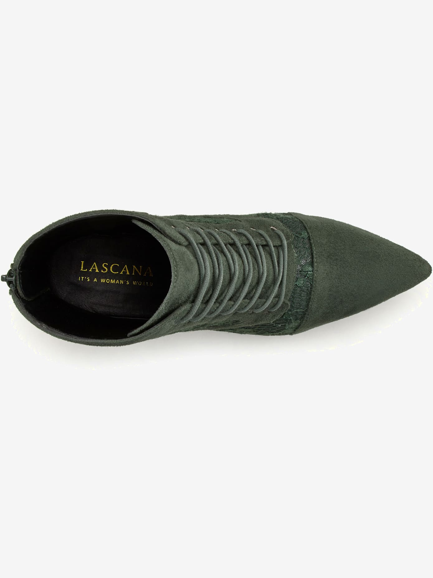 Bottines à lacets détails en dentelle tendance