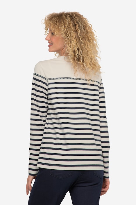 Ringelshirt, Regular Fit, Rundhals, Langarm