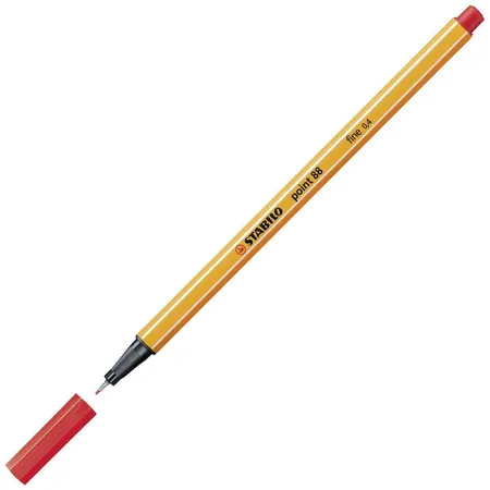 Fineliner - STABILO point 88 - 10er Pack - rot