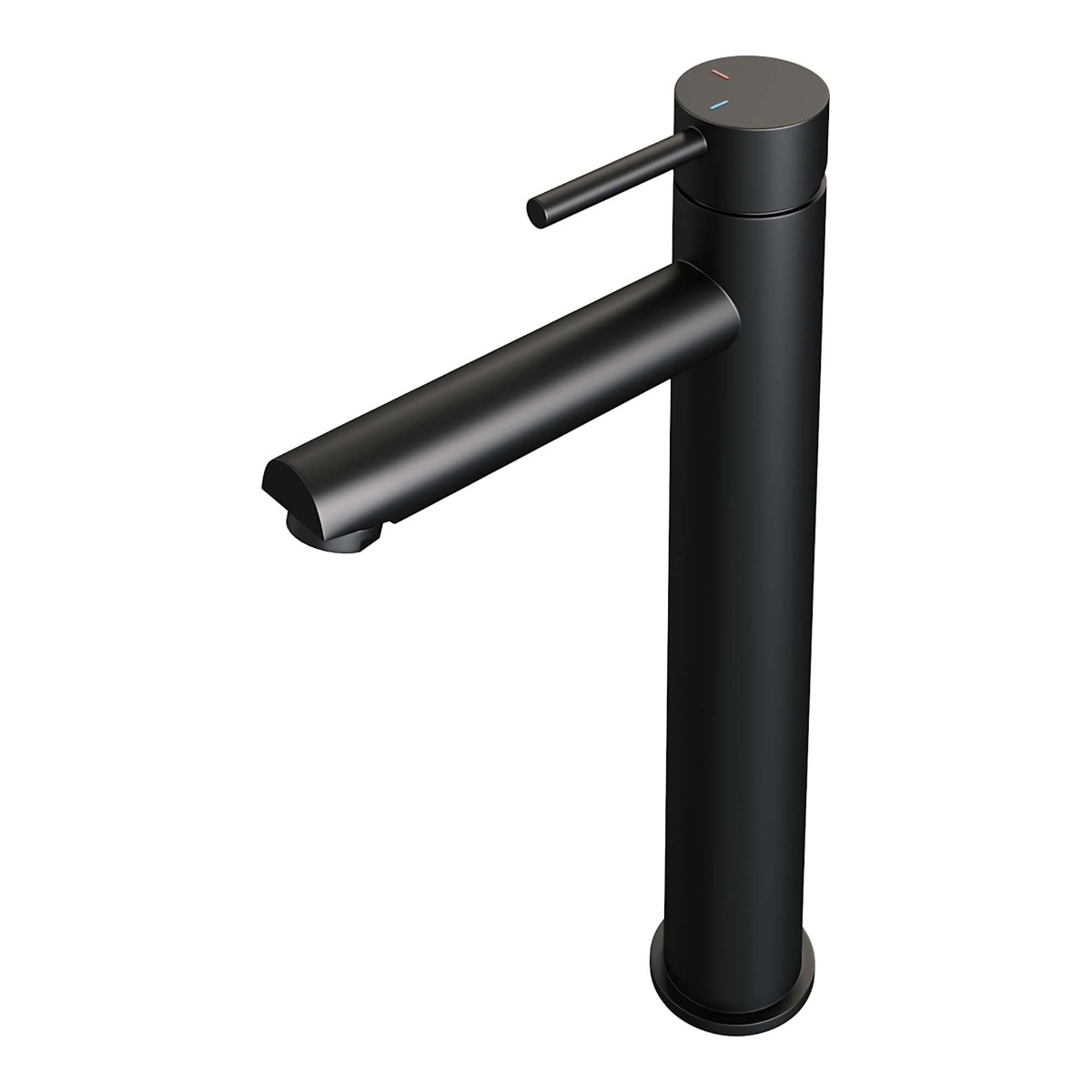 Brauer Black Edition ColdStart verhoogde wastafelkraan energy-saving model A zwart mat