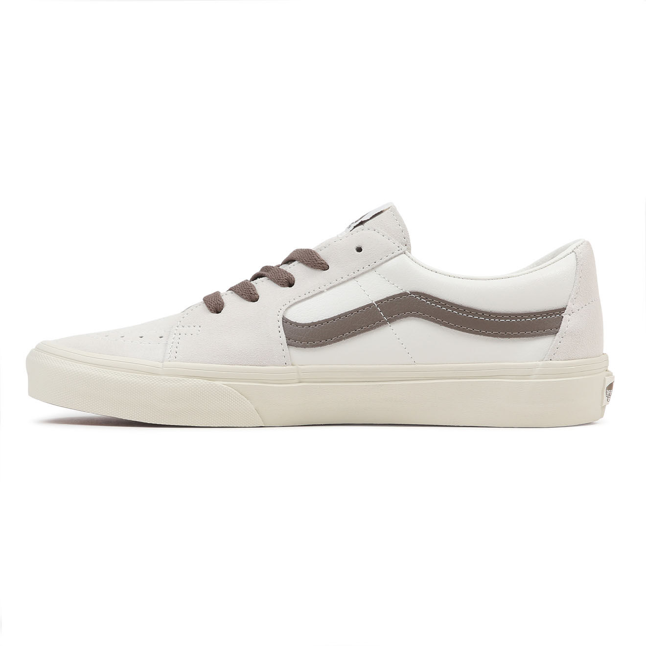 Vans Sneakers en Cuir & Textile SK8-Low écru/marron