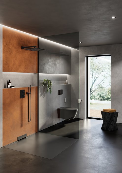Villeroy & Boch ViClean douche wc randloos met verwarming en warme-luchtföhn zwart mat