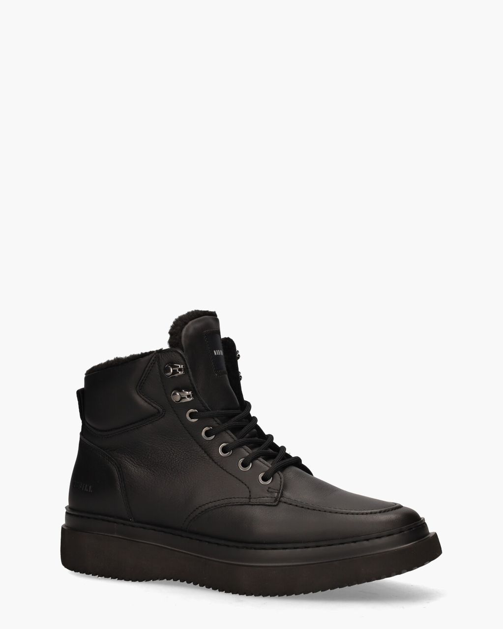 Nubikk Jonah Polar Fur Zwart Heren Veterboots